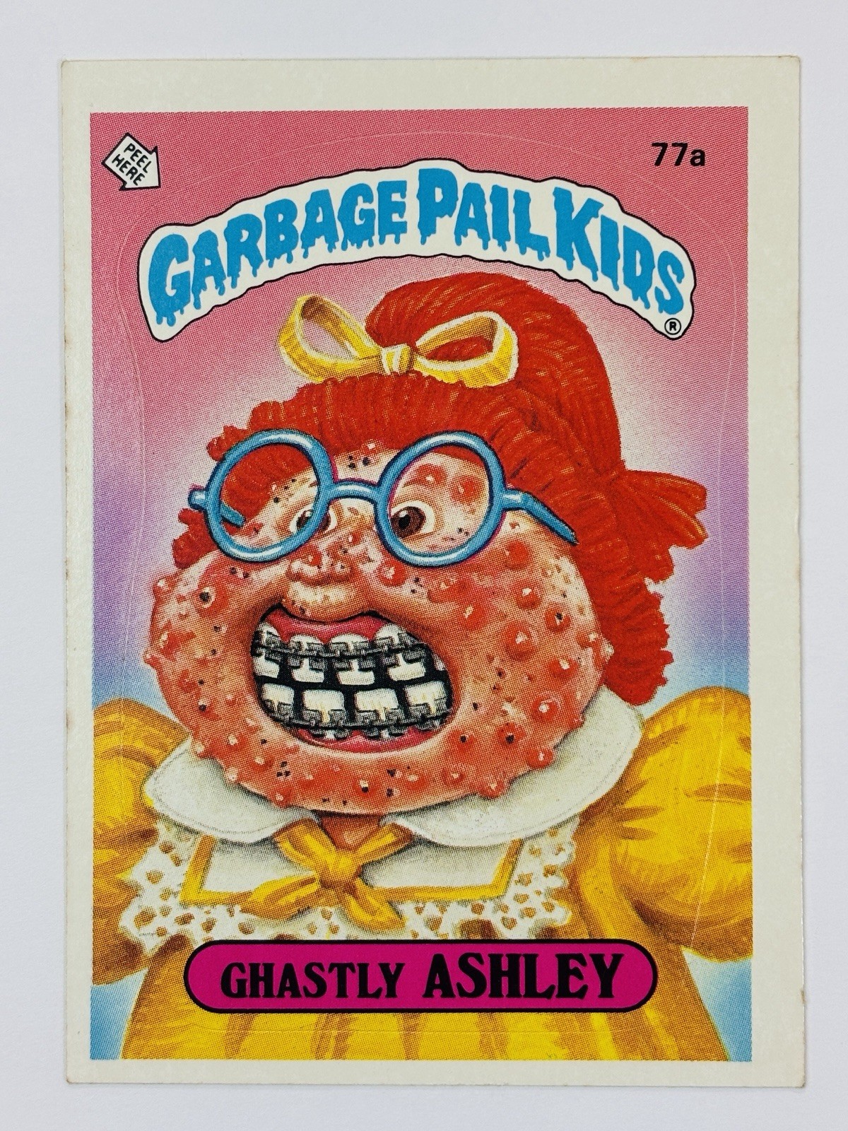 1985 Topps Garbage Pail Kids -Series 2 -Matte #77a GHASTLY ASHLEY (VG) See PICS