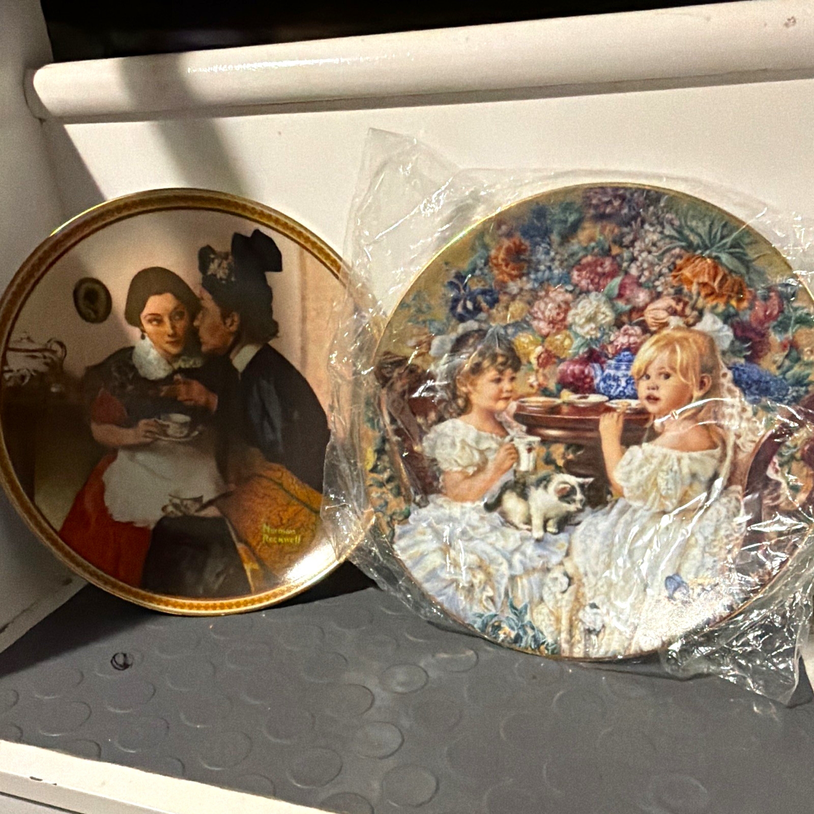 Vintage Collector Plate Bundle: Norman Rockwell & Sandra Kuck Limited Edition