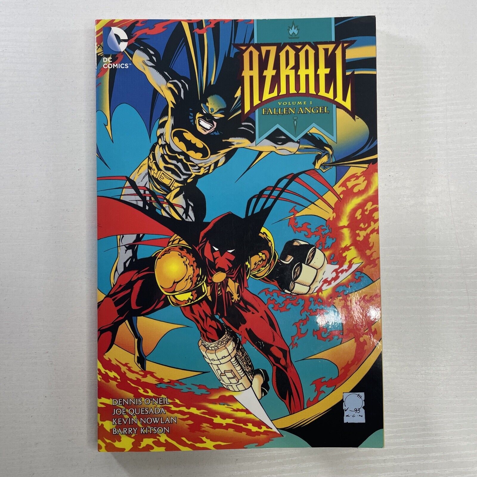 Azrael Fallen Angel TPB Batman Sword of Azrael DC Comicd OOP Rare Paperback 