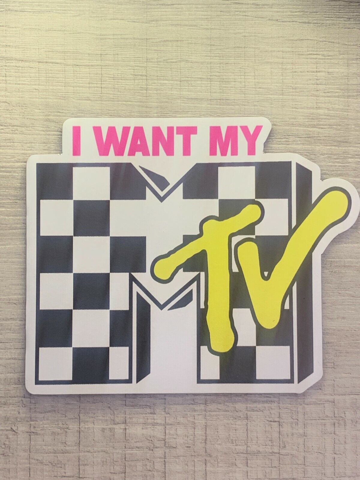 2021 MTV Vinyl~ (STICKER)- Vintage Music Television Logo