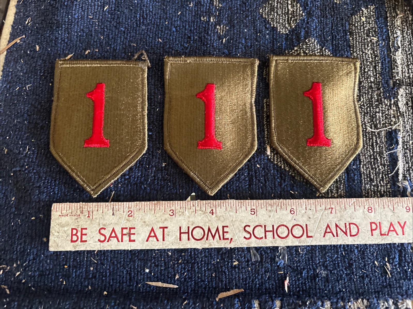 Vintage 1st Army Infantry Division Patches Lot of 3 WW2 Patch Vintage 1st Army Infantry Division Patches Lot of 3 WW2 Patch