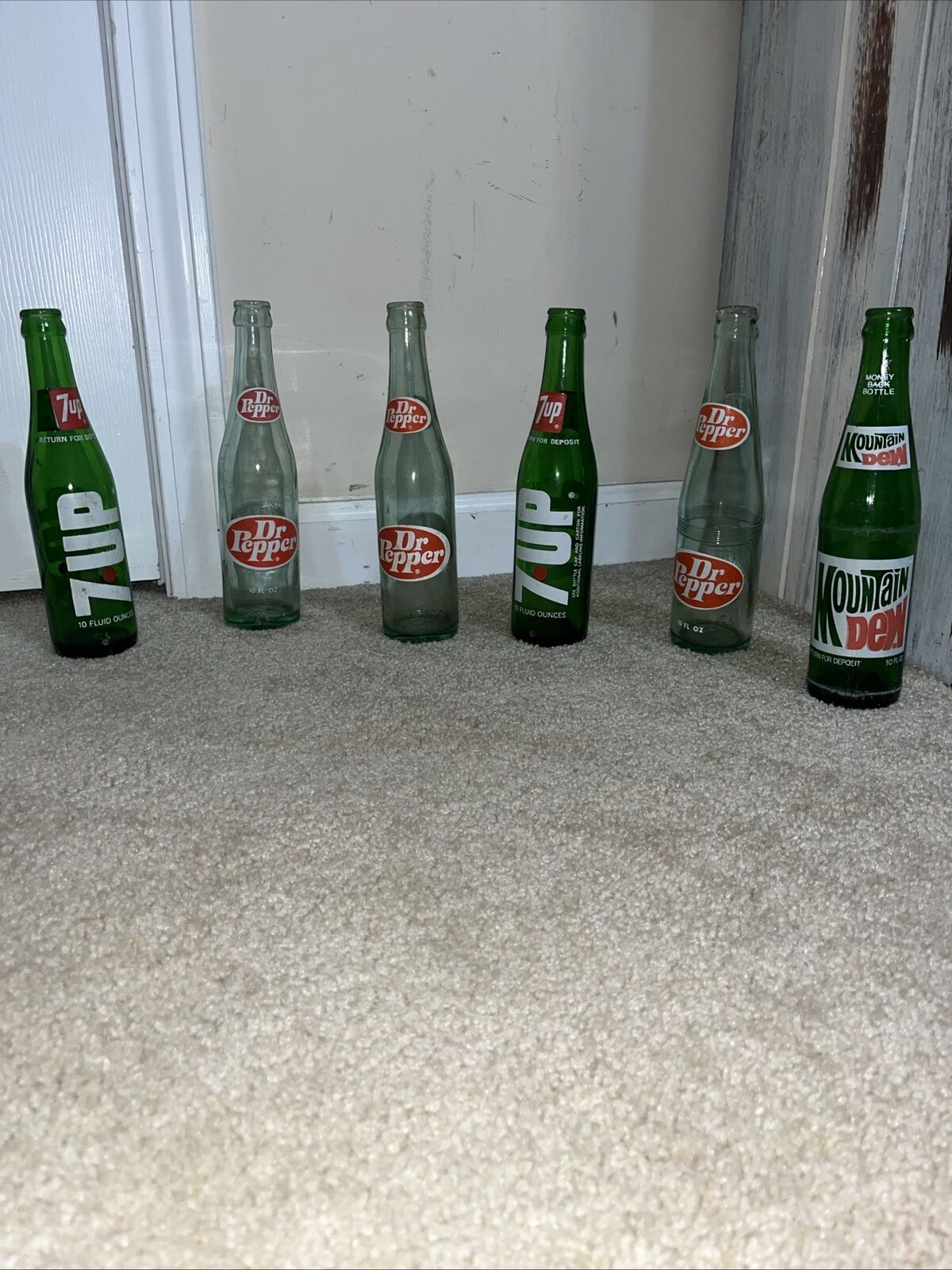 Vintage Soda Bottles LOT 6