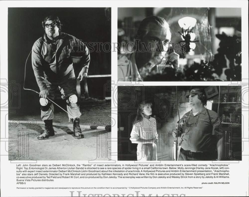 1990 Press Photo Movie Actors John Goodman, Julian Sands And Harley Jane Kozak