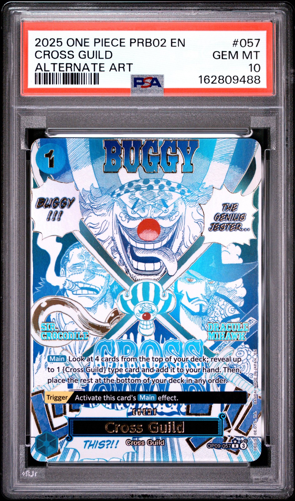 2025 ALTERNATE ART #057 CROSS GUILD PSA 10
