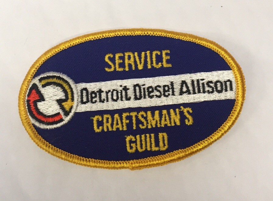 GM SERVICE DETROIT DIESEL ALLISON CRAFTSMAN\'S GUILD TRUCKING EMBROIDERED PATCH