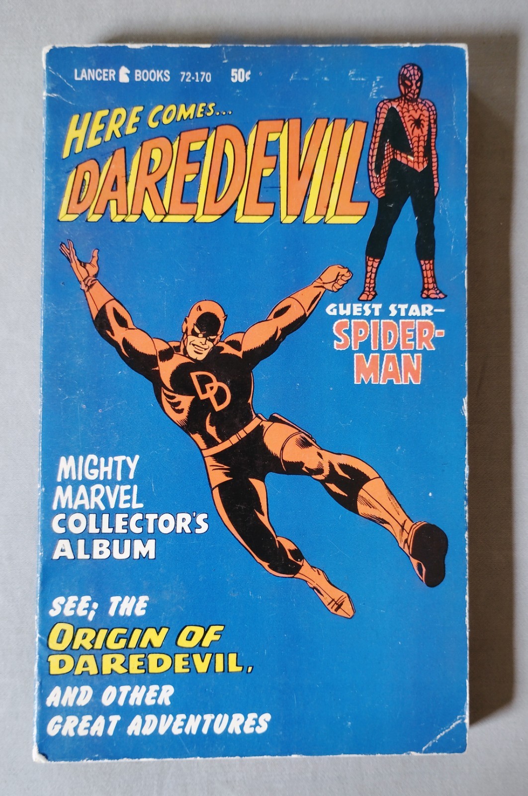 DAREDEVIL, MARVEL COLLECTOR\'S ALBUM, LANCER, PAPERBACK, PB, FINE, 1966