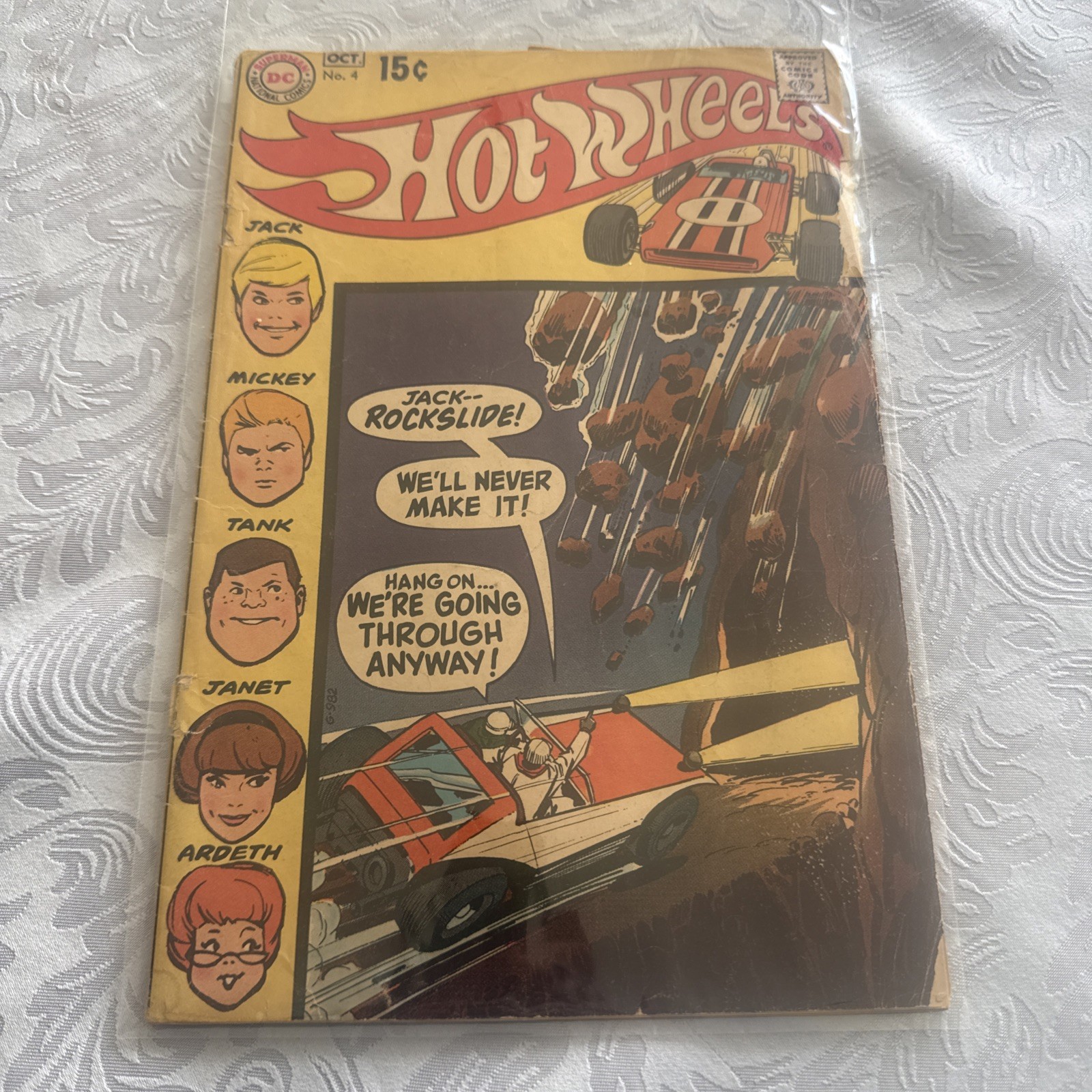 HOT WHEELS # 4 SEP.-OCT. 1970, DC COMICS / UNGRADED