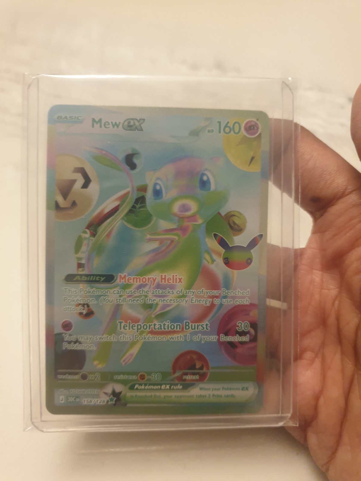 Pokemon 30th Anniversary Futuristic Mew EX 158/128 NM