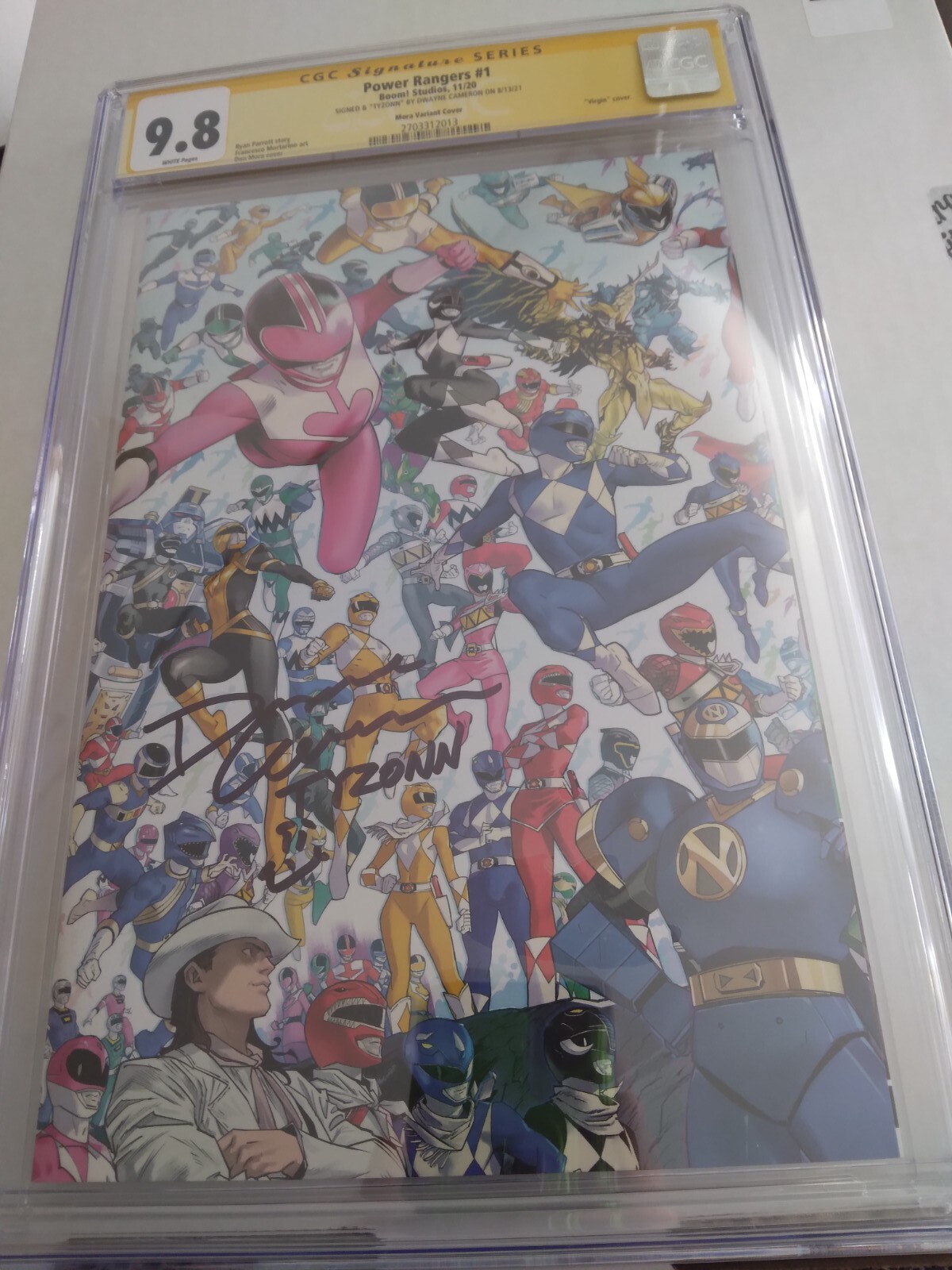 Power Rangers #1 BOOM CGC 9.8 SS Mora Variant 2020 Signed by: Dwayne Cameron