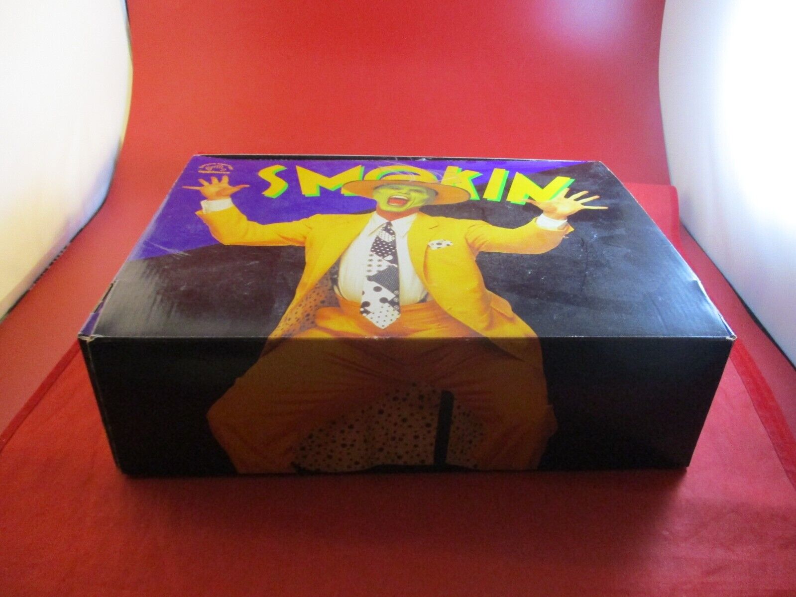 The Mask Jim Carrey Applause Toys 1994 EMPTY Store Display Box
