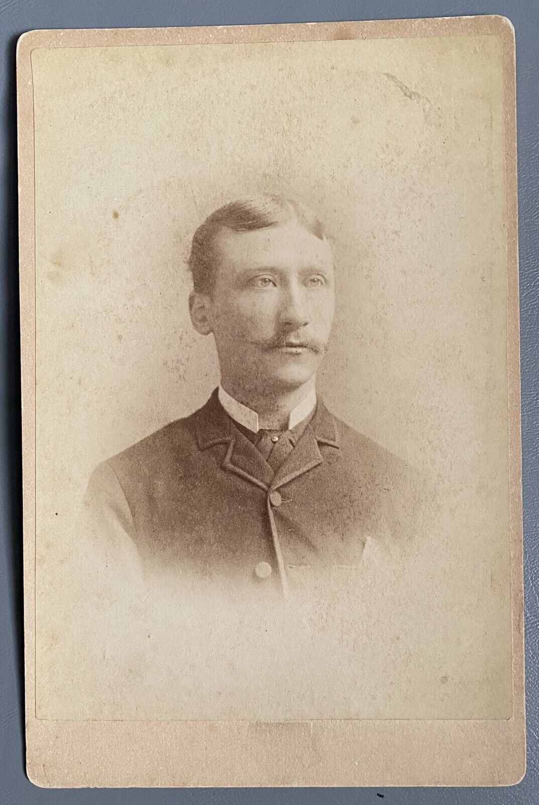 1880s Brown University Baseball Charley Bassett MLB Cabinet Card 1st WS Champ RC