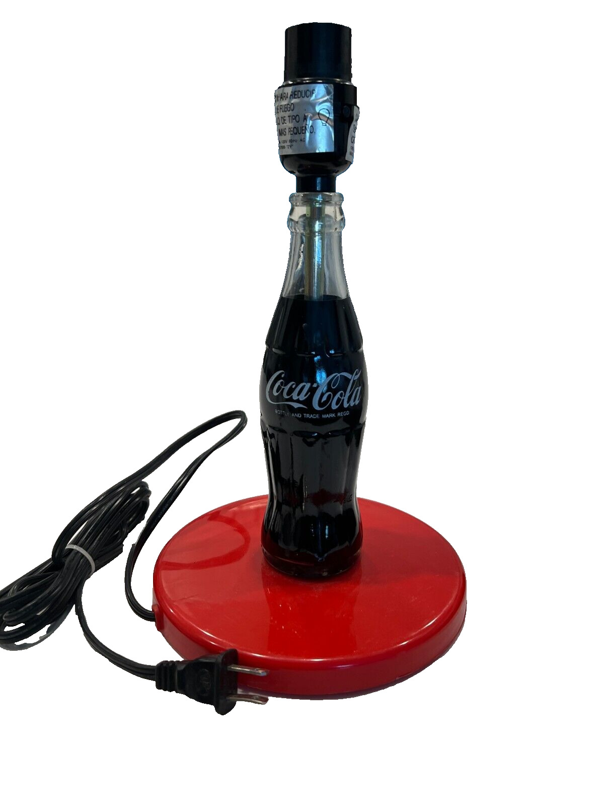 Vintage Coca Cola Lamp  (THERE IS NO LAMP SHADE)