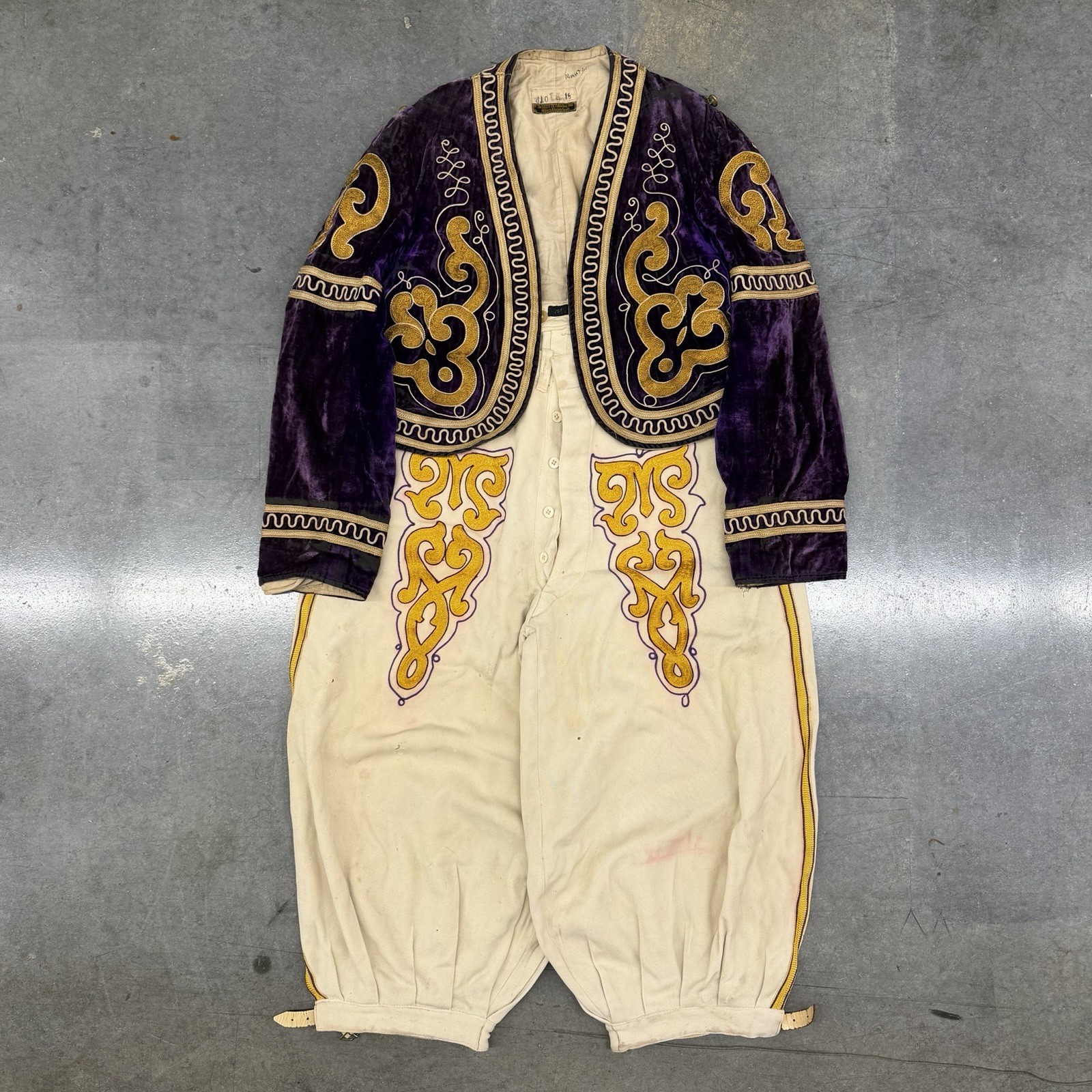 Antique 1920s Masonic Shriners Uniform Costume Velvet Jacket Trousers Lilley Co