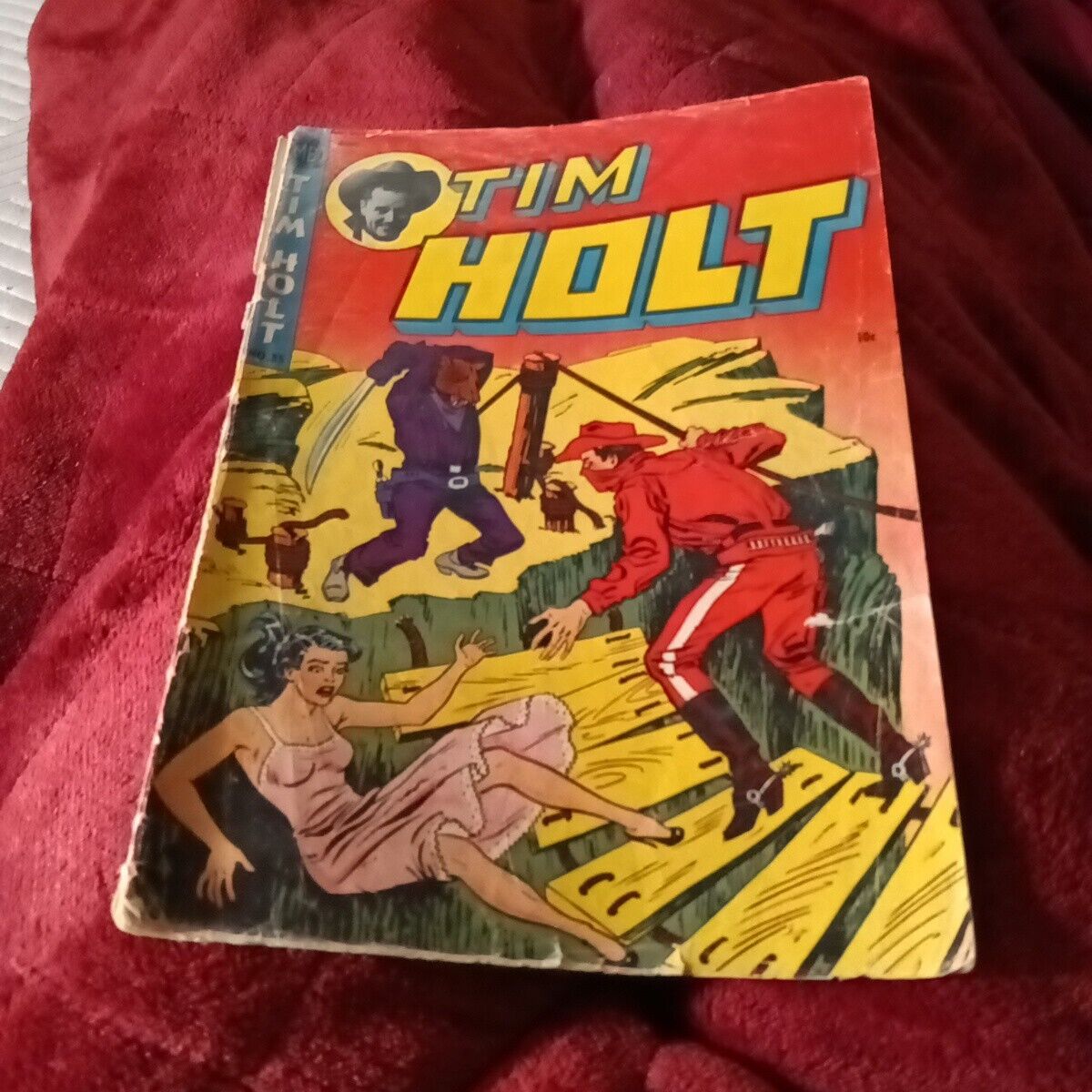 Tim Holt 35 ME 1953 GGA Negligee cover Last Golden Age tales of the Ghost Rider