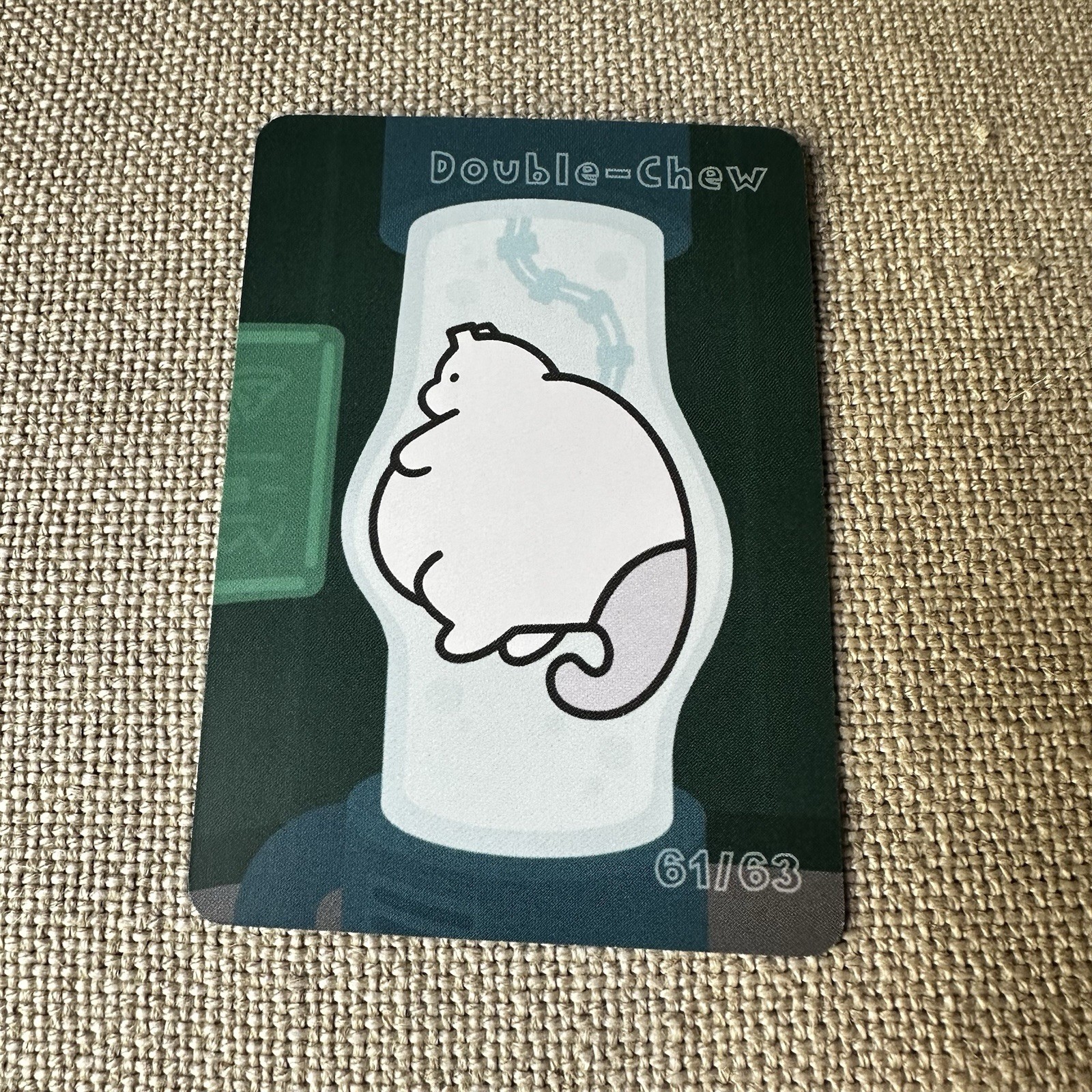 Puffy Parody Pudgemon Full Belly Art Trading Card Double Chew 61/63 2nd Edition