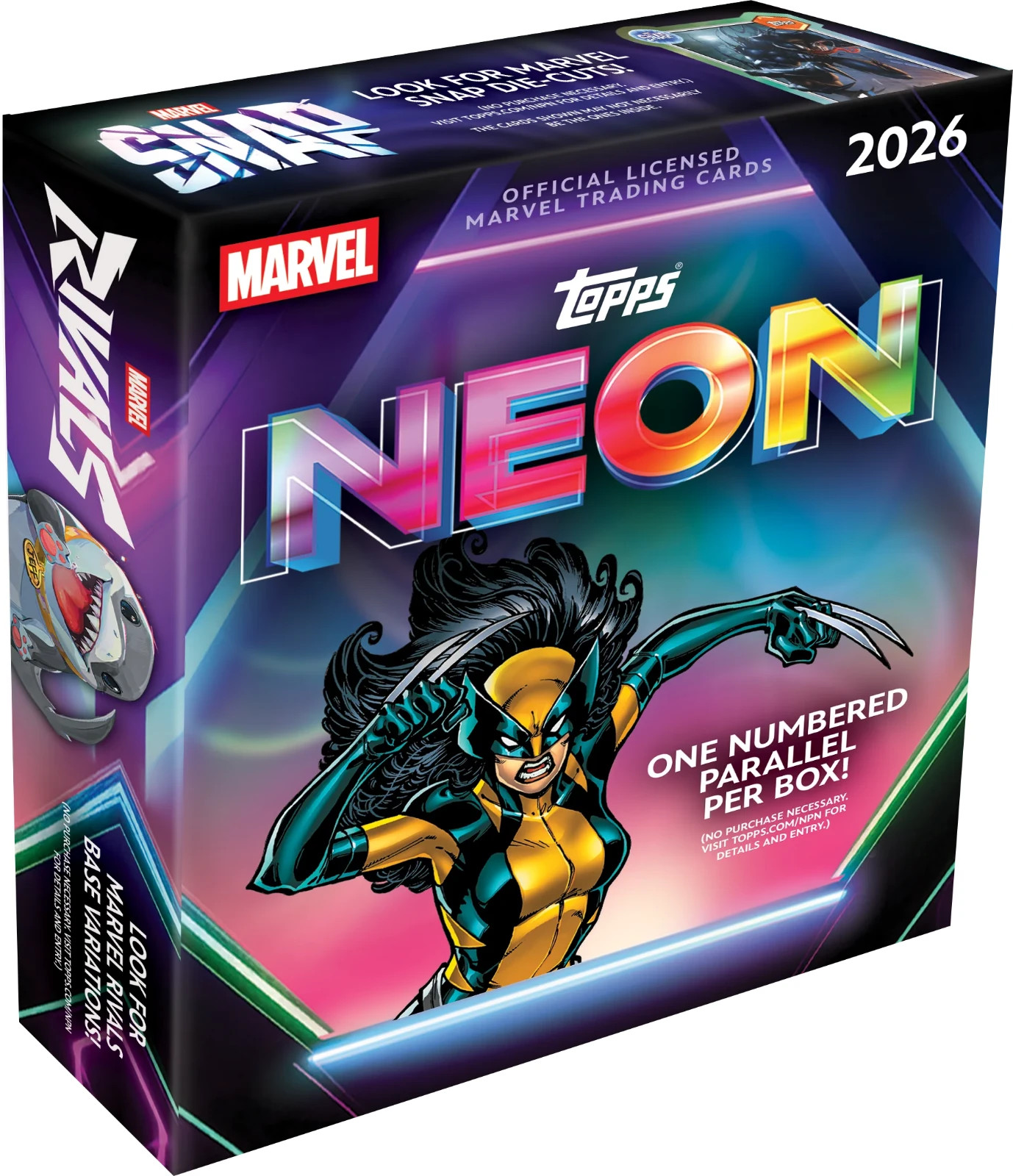 2026 Topps Neon Marvel Mega Box Brand  New PreSale QTY