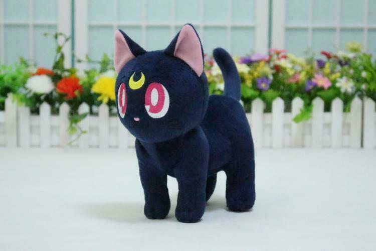 Anime SAILOR MOON Luna Cat Stuffed Doll Plush Pillow Cosplay Toy Gift 