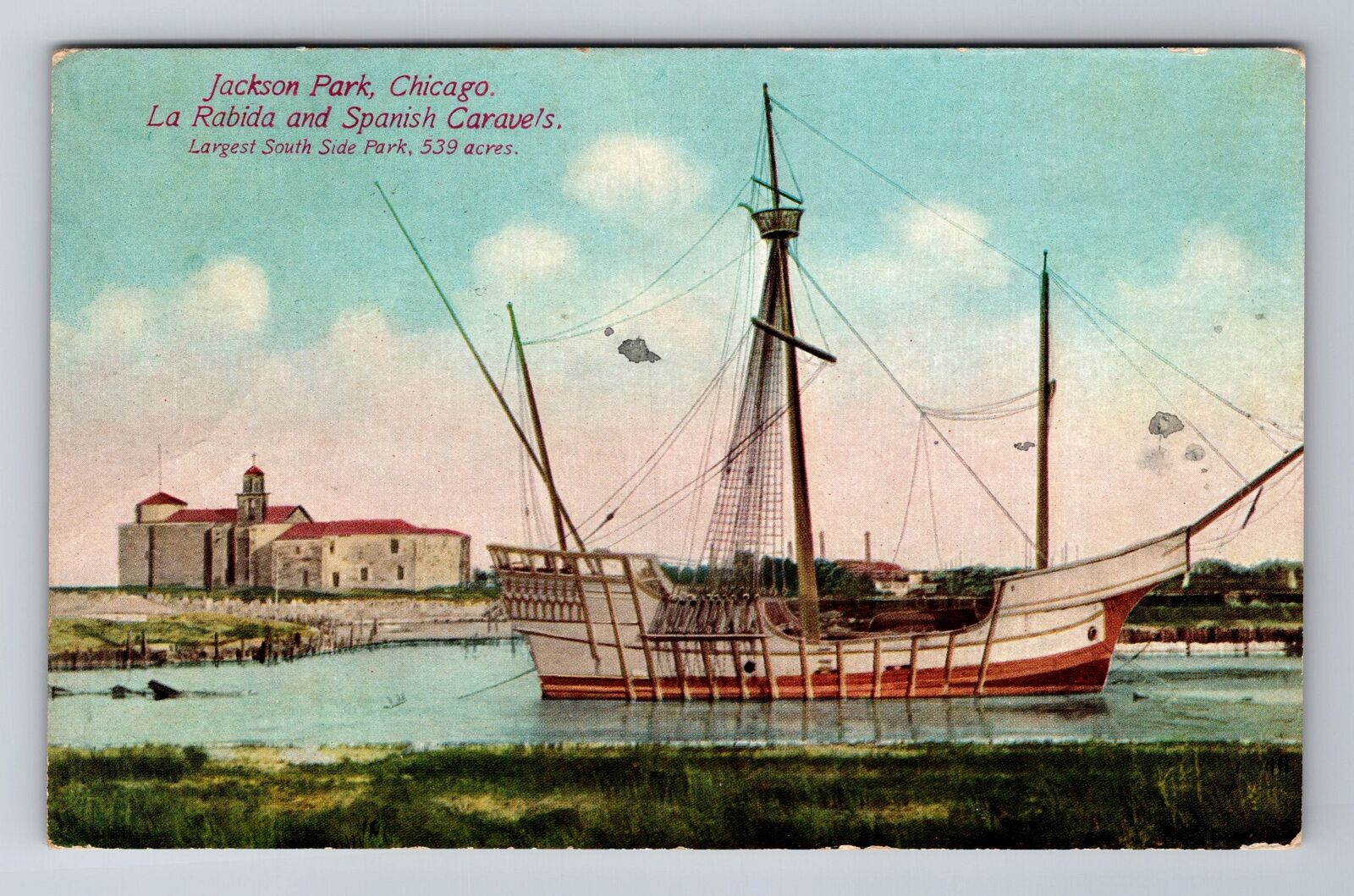 Chicago IL- Illinois, Jackson Park, Antique, Vintage c1912 Souvenir Postcard