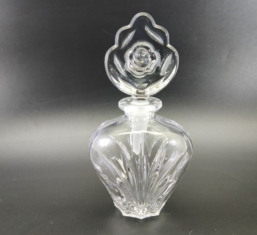 Vintage PRINCESS HOUSE Crystal Large Perfume Bottle AMERICAN ROSE 