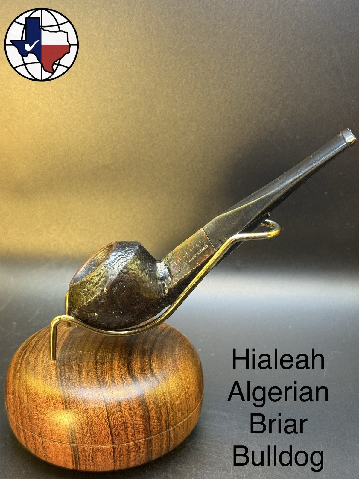 Vintage Hialeah Algerian Briar Bulldog Tobacco Pipe Vintage Hialeah Algerian Briar Bulldog Tobacco Pipe