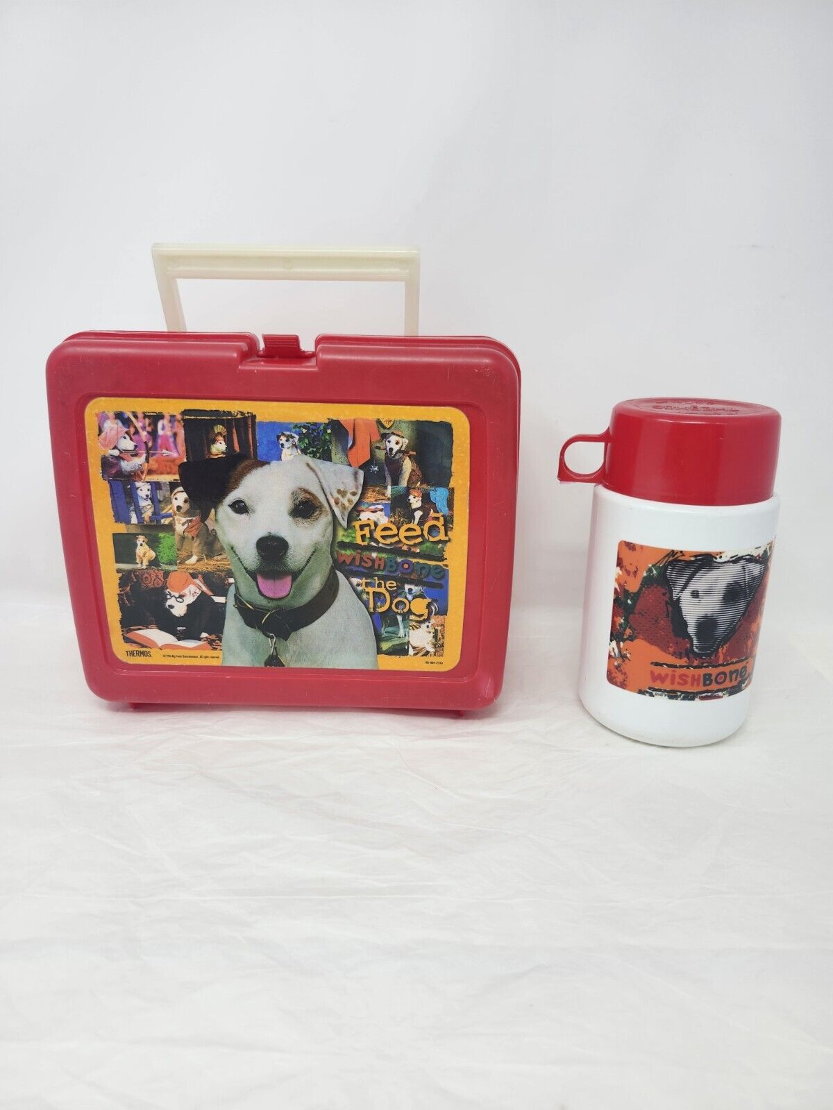 Vintage Thermos Brand Hard Lunchbox And Thermos “Wishbone” 1996 Made in the USA