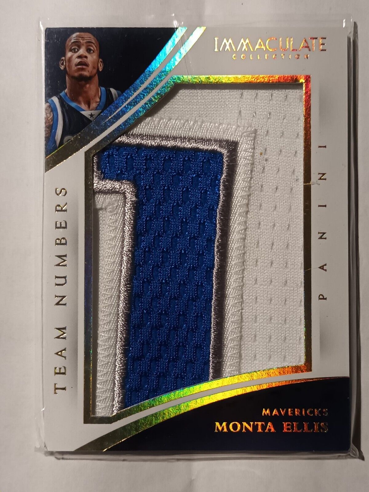 2014-15 Panini Immaculate Collection Team Logos Numbers 21 Monta Ellis /16