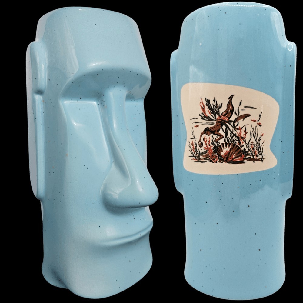 Deep Sea Diver Vintage Aloha Shirt Tribute Tiki Mug Turqouise Katiki Kustoms Deep Sea Diver Vintage Aloha Shirt Tribute Tiki Mug Turqouise Katiki Kustoms
