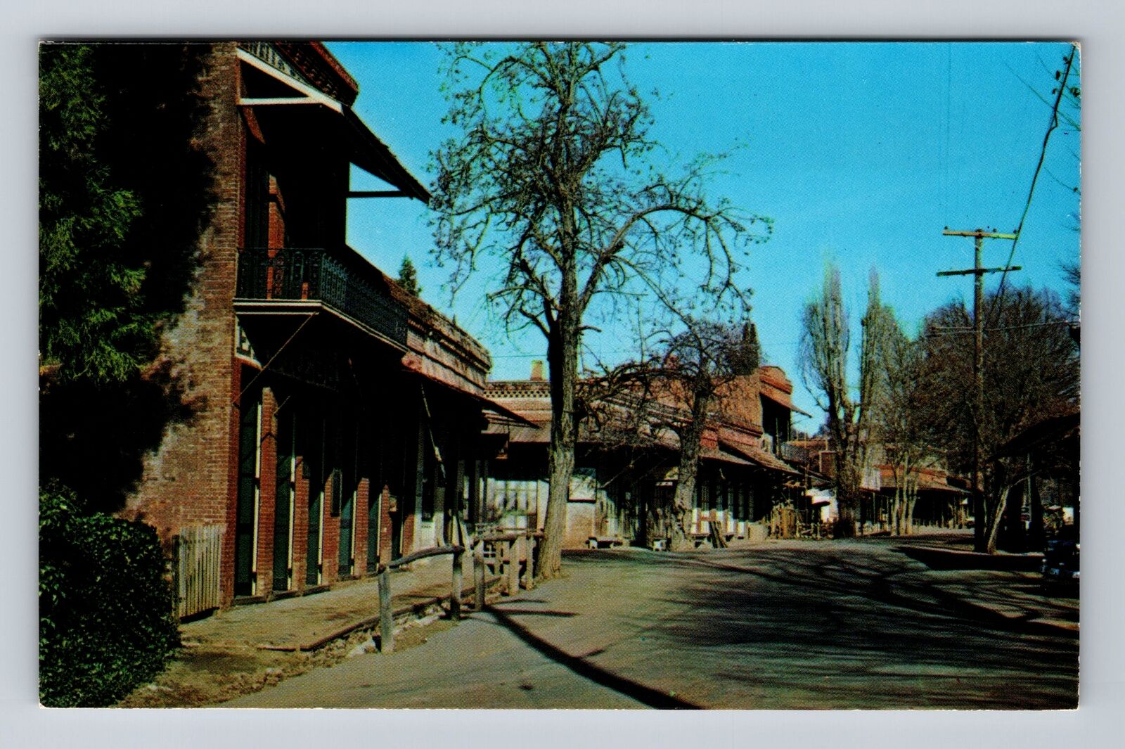 Columbia CA-California, Main Street, Advertisment, Vintage Postcard