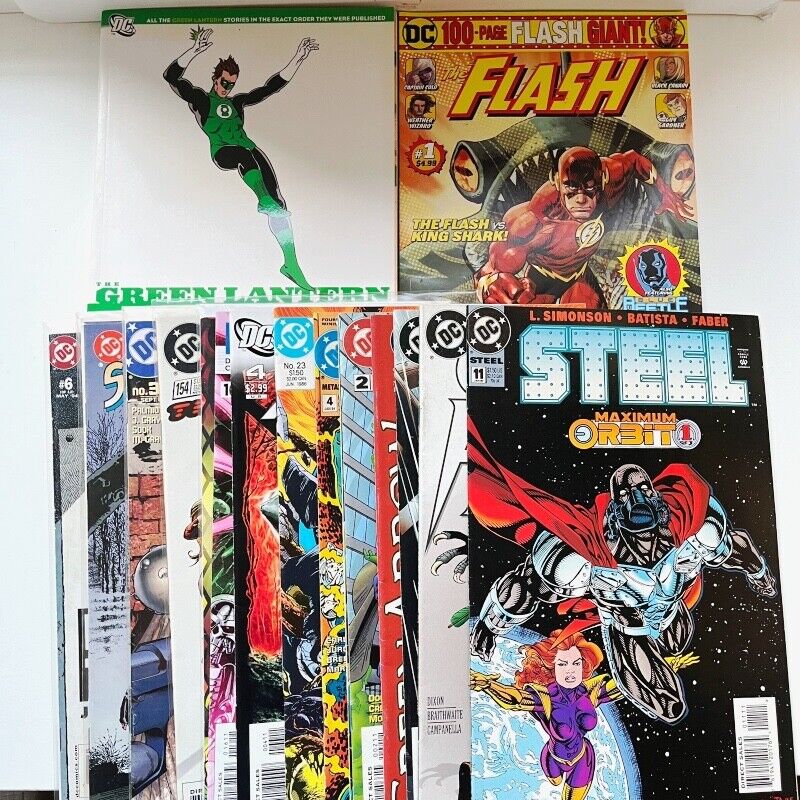 DC Mixed Lot TPB & Comic Lot Green Lantern, Flash, Superman, Green Arrow
