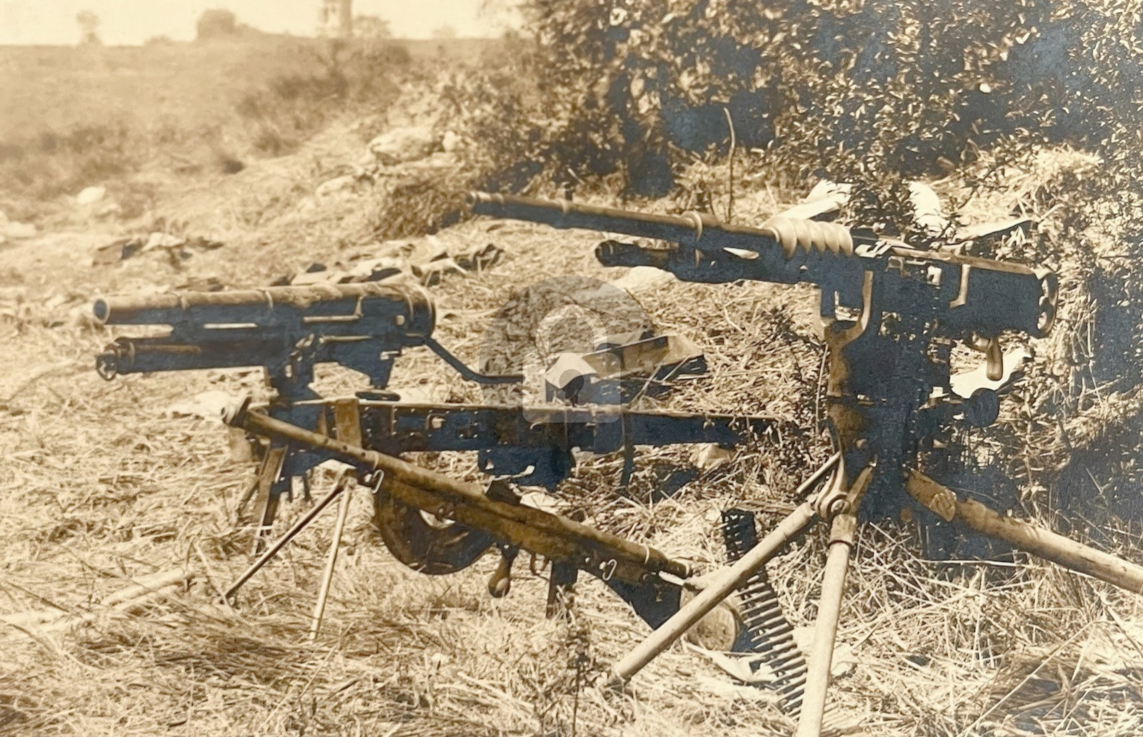 WW1 French Captured 37mm Trench Cannon. Hotchkiss MG RPPC Photo Postcard COPY WW1 French Captured 37mm Trench Cannon. Hotchkiss MG RPPC Photo Postcard COPY