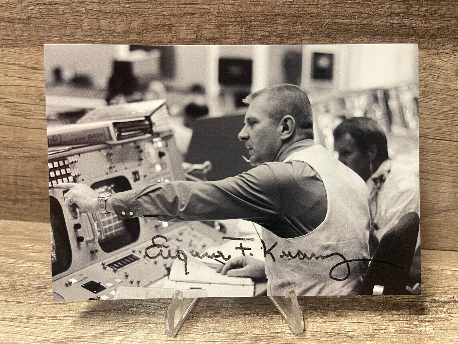 Eugene Gene Kranz Apollo 13 Flight Director Hand Signed 4x6 Photo TC46-1385