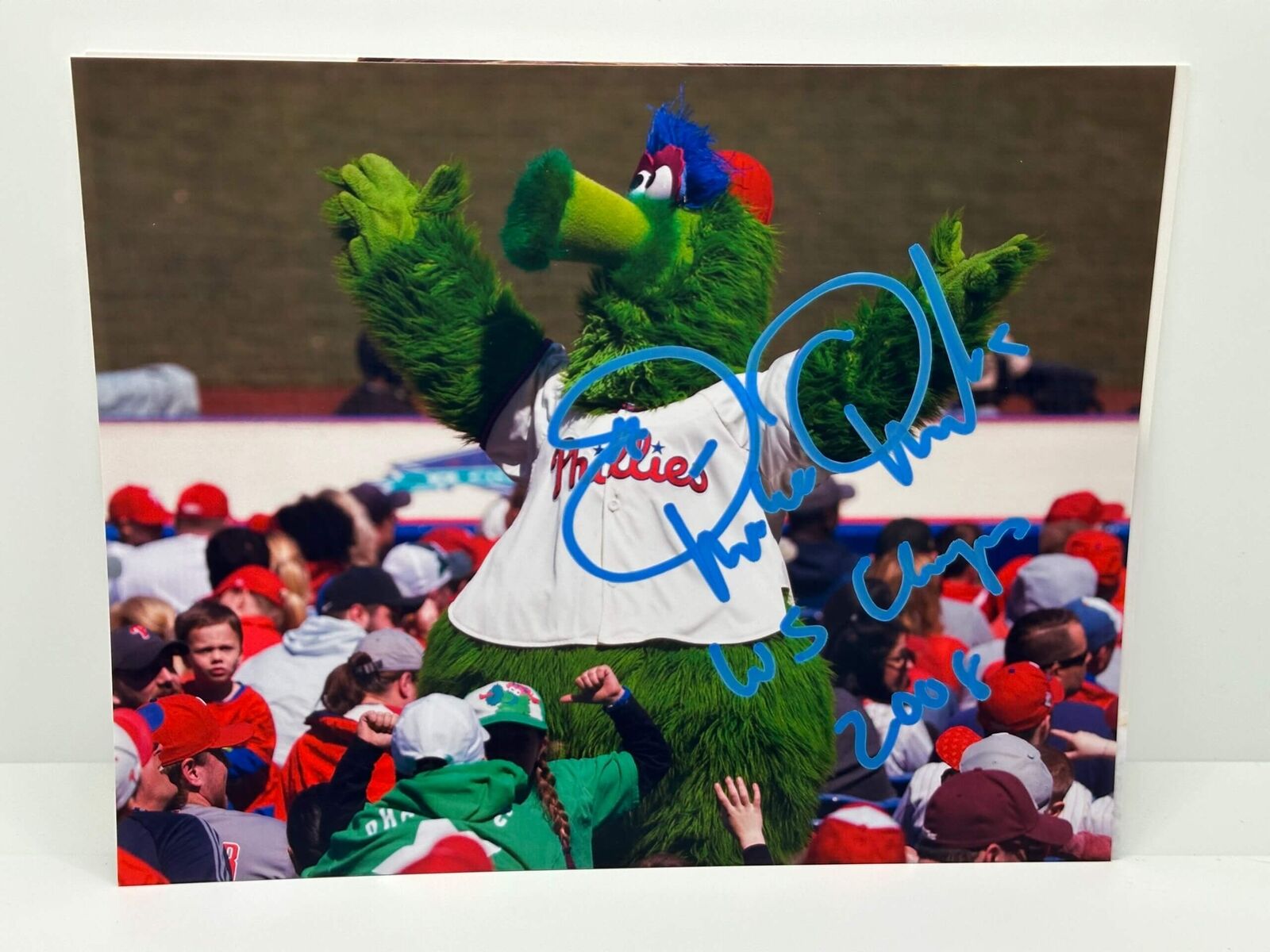 Philly Phanatic Inscribed Signed Autographed Photo Authentic 8X10 COA