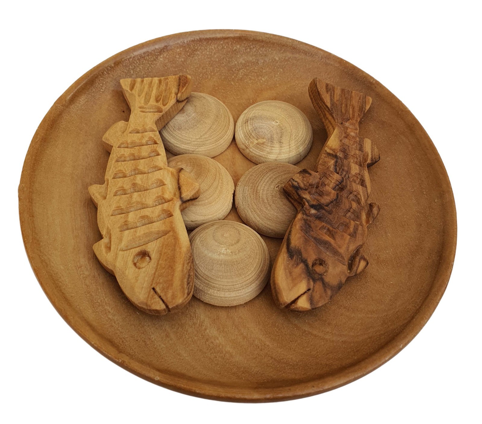 Olive Wood Tabgha Set. Made in Bethlehem