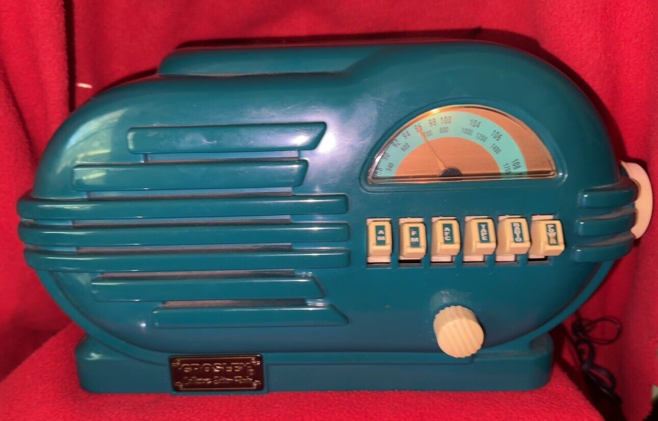 Crosley CR-3 Collector's Edition AM/FM Radio Cassette Player Blue Green