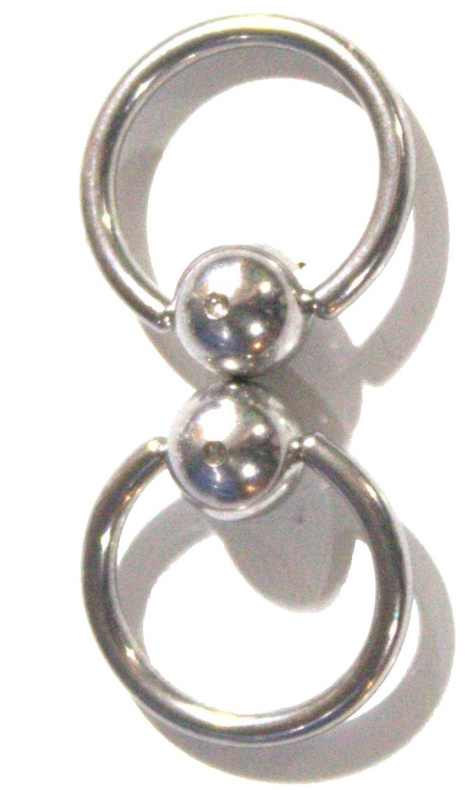 14g 7/16 Guiche Frenum Double Door Knocker Ear Septum Hoop Prince Albert Sexy 14g 7/16 Guiche Frenum Double Door Knocker Ear Septum Hoop Prince Albert Sexy
