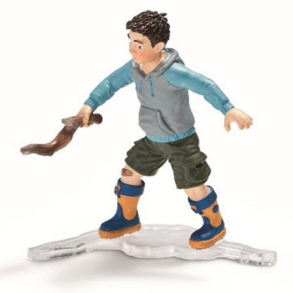 NEW Schleich 13904 Boy With Branch RETIRED farm life figurine animal toy rare