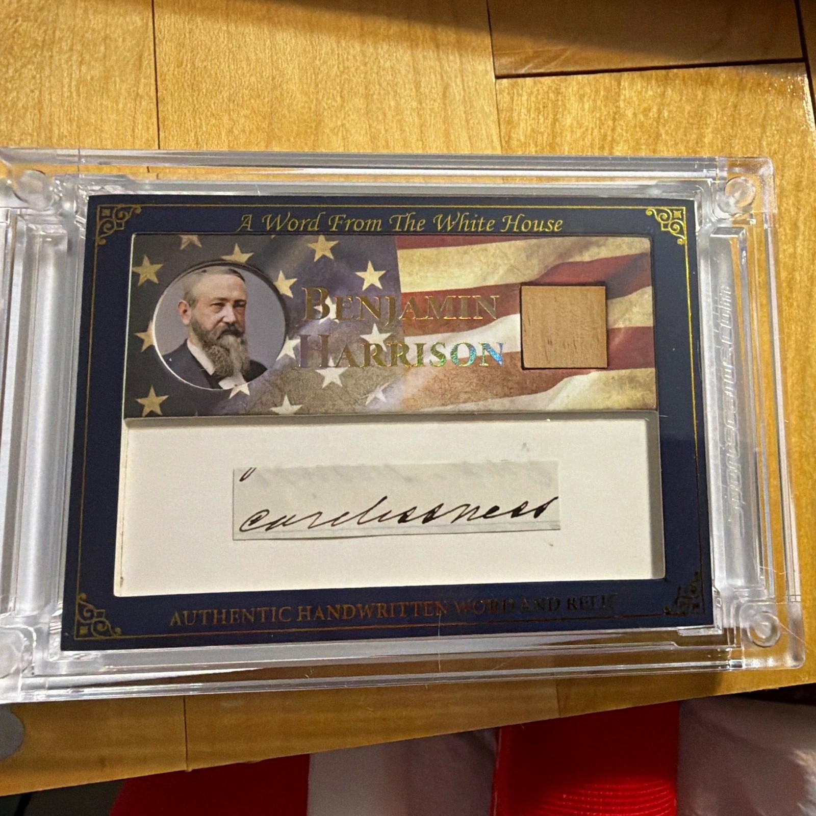 2025 A Word From POTUS Benjamin Harrison Handwriting and WH Relic WRBH23 14/47 2025 A Word From POTUS Benjamin Harrison Handwriting and WH Relic WRBH23 14/47