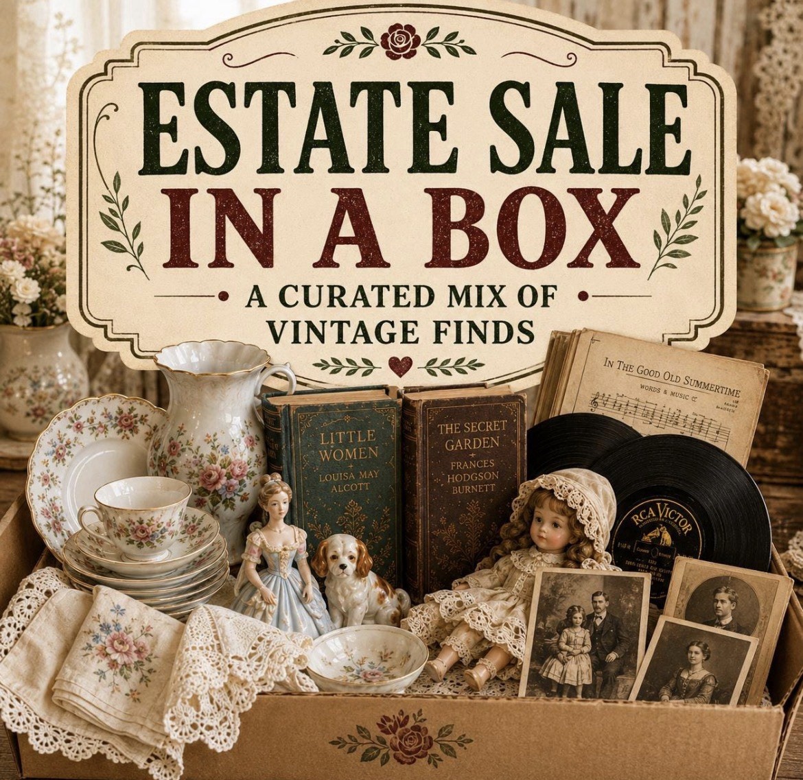 Vintage Mystery Box Estate Finds Premium Curated Lot 5 Items