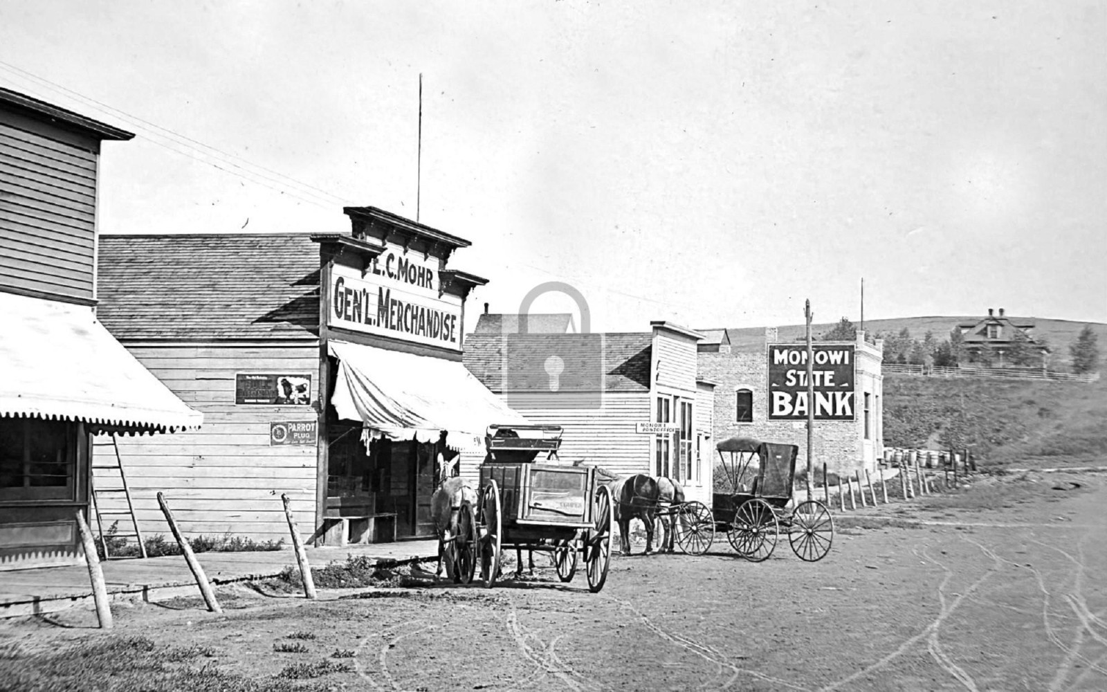 Street View General Store Monowi Nebraska NE - Reprint