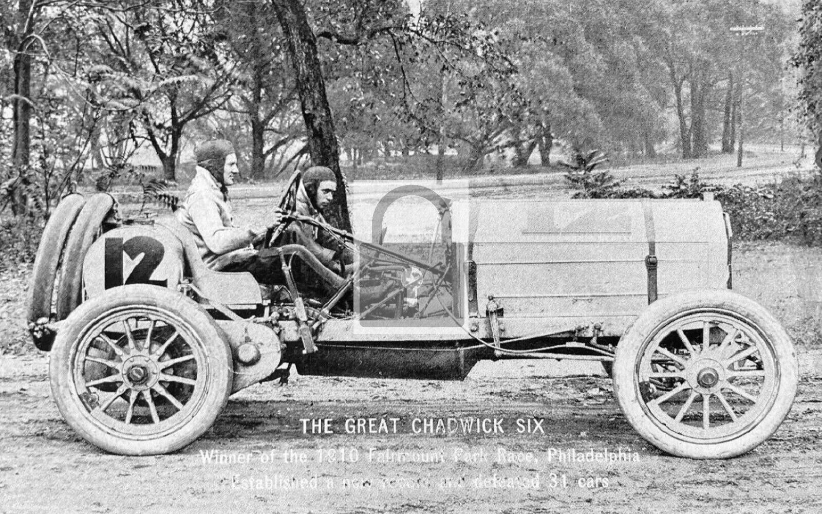 The Great Chadwick Six Race Car Philadelphia Pennsylvania PA Reprint Postcard
