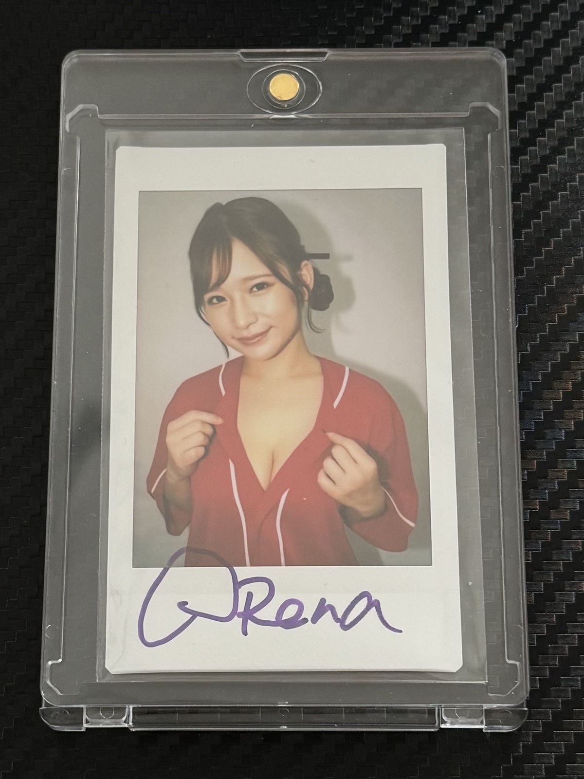 Rena Momozono Autograph Cheki Photo Limited Japanese
