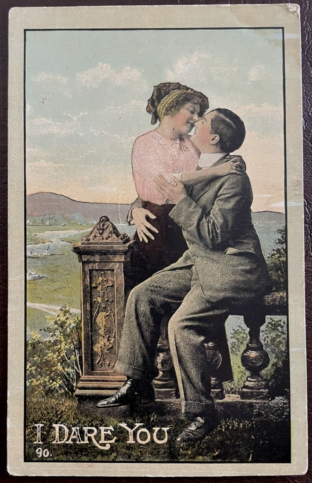 Postcard Romantic Couple Lovers \