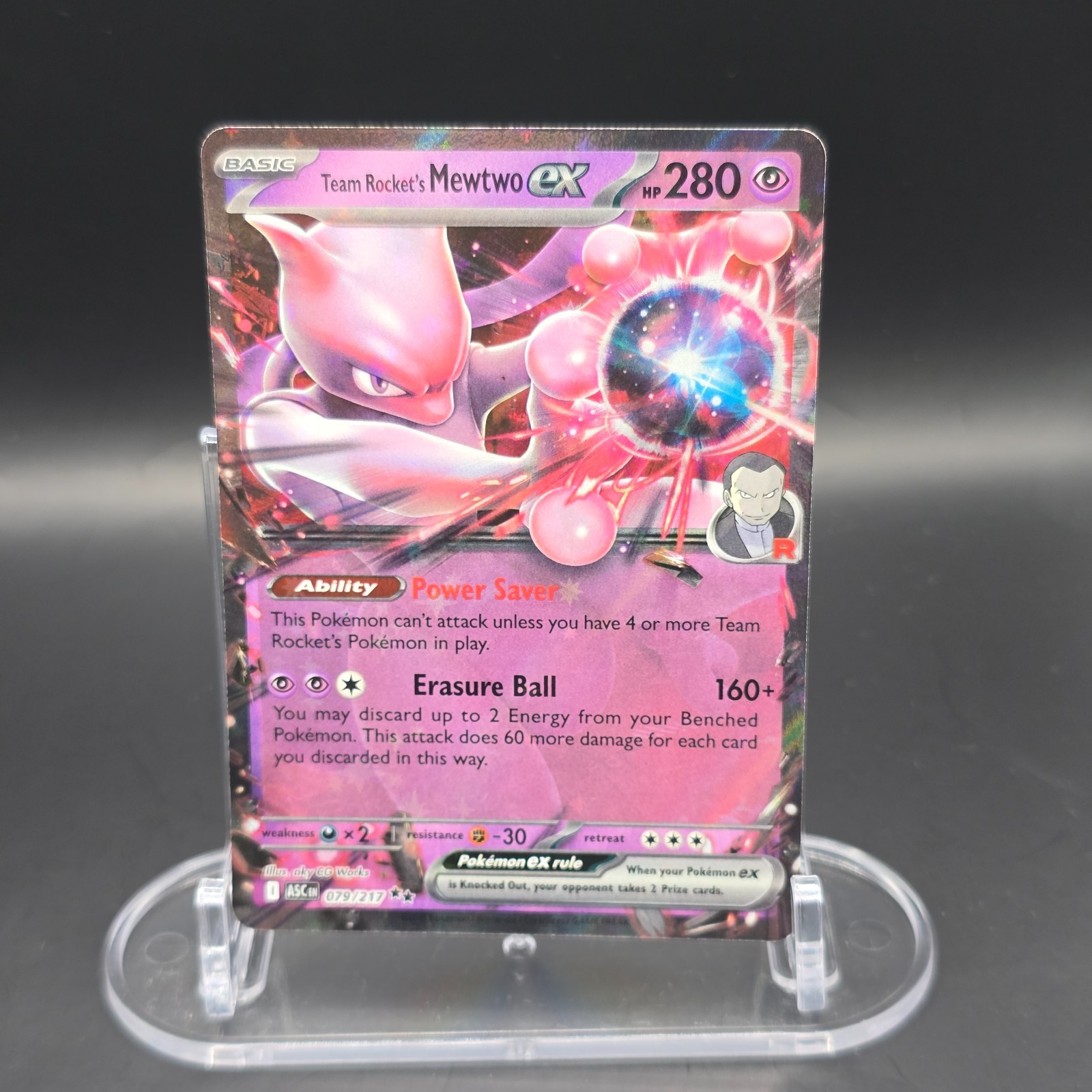 Team Rocket\'s Mewtwo ex 079/217 Me: Ascended Heroes Holo