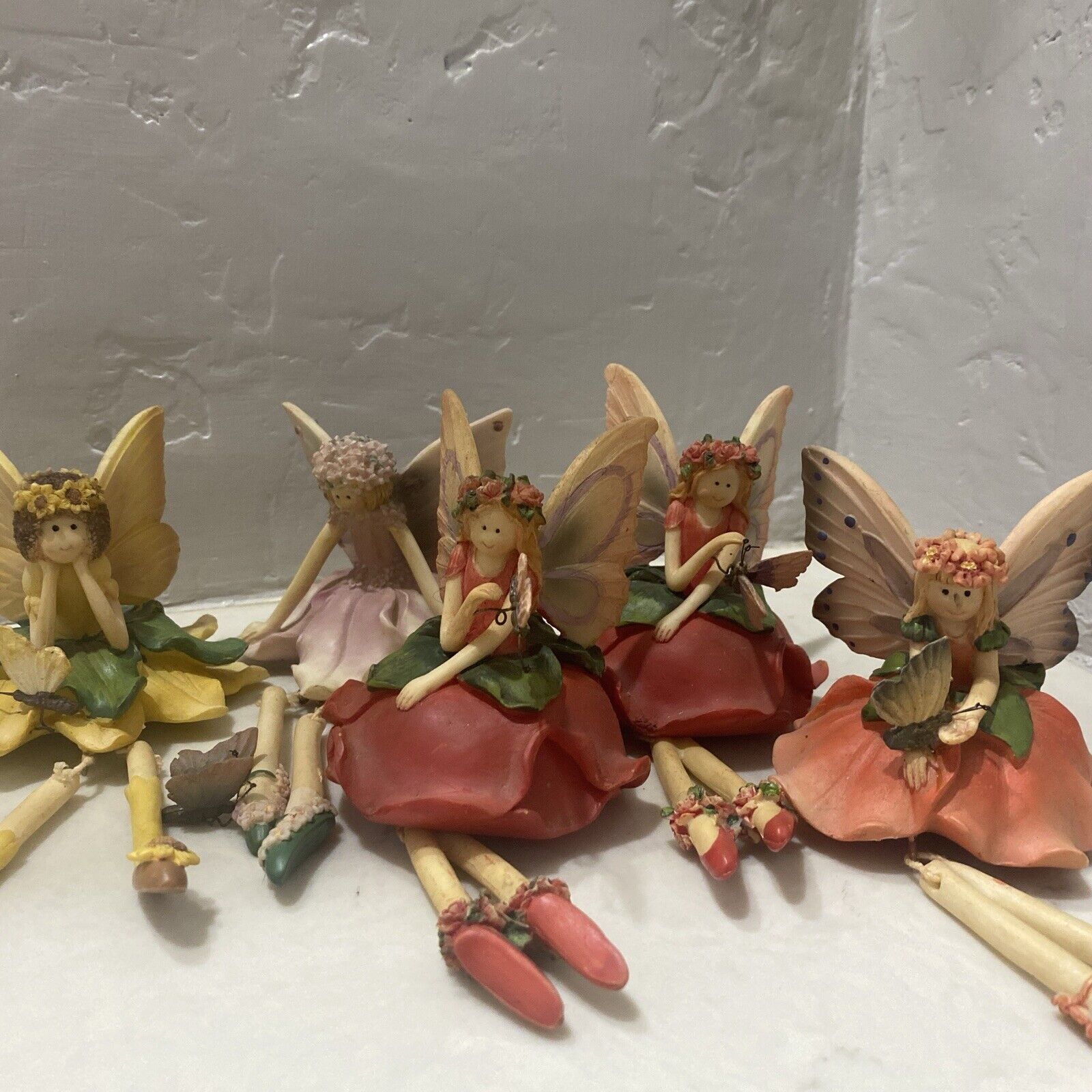 Lot Of 5 Vintage Anthropomorphic Shelf Sitters/Collections ETC/Dainty Fairies