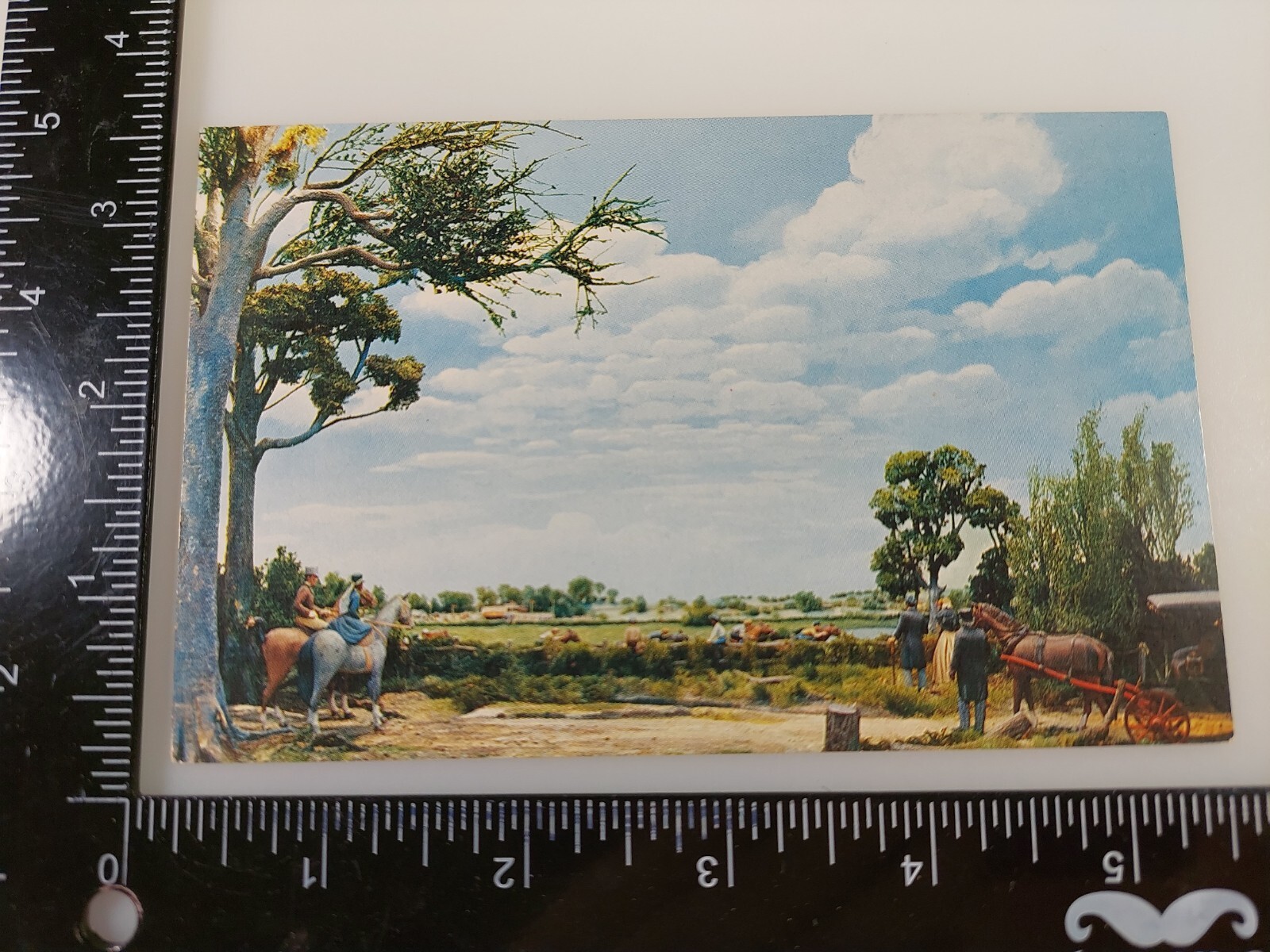 Camptown Races Diorama Stephen Foster Memorial White Springs FL Vtg Postcard UNP