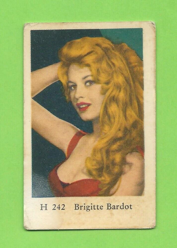 1961 Dutch Gum Card H #242 Brigitte Bardot