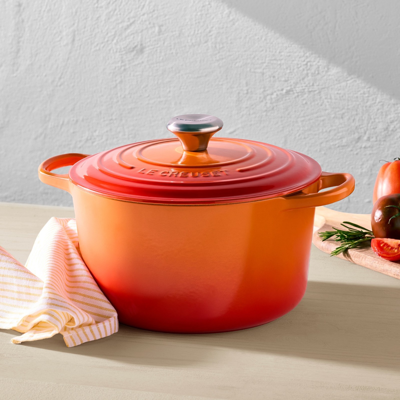 Le Creuset Signature Enameled Cast Iron Deep Round Oven, 6.5-Qt, Sea Salt
