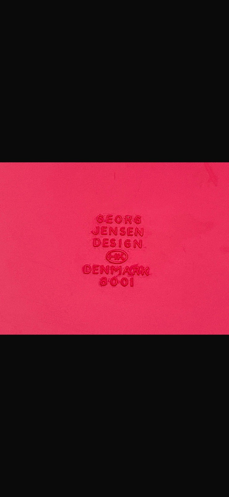 Georg Jensen Red Plastic Serving Tray by Henning Koppel