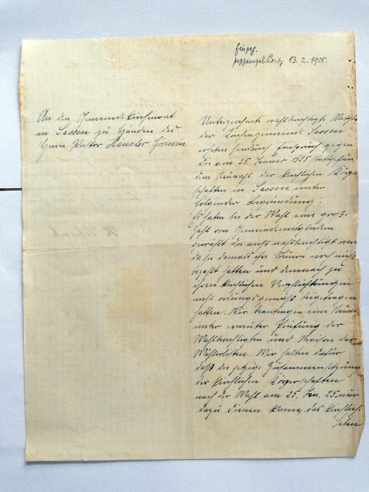 Original Document 1925 Linz Austria Municipal Treasury Official Letter Manuscript Original Document 1925 Linz Austria Municipal Treasury Official Letter Manuscript