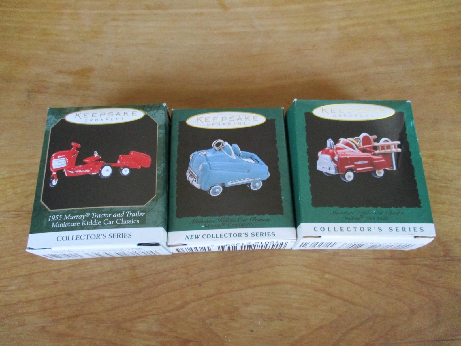 Kiddie Car Classics Series - Vintage Hallmark Keepsake Miniature Ornaments Set 3